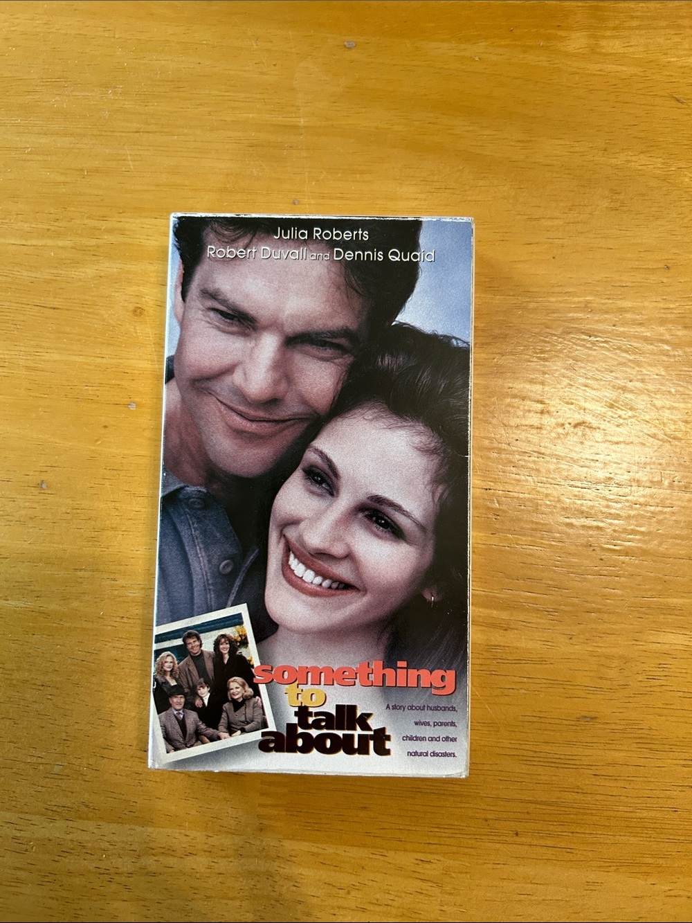 Warner Bros. Something to Talk About VHS — Blue, White, Red Accents